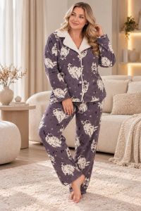 PIJAMOOD Комплект домашній фліс на гудзиках 55232