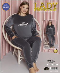 LADY LINGERIE Домашній комплект велюр 28503