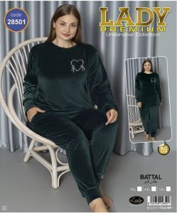 LADY LINGERIE Домашній комплект велюр 28501